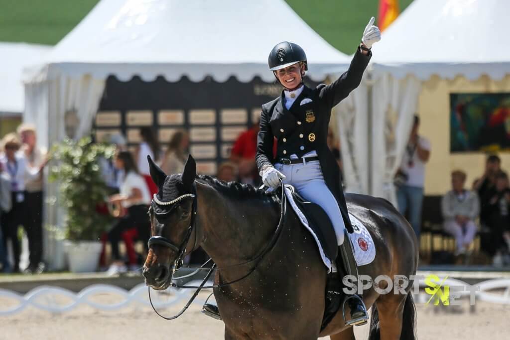 Jessica von Bredow-Werndl (GER) mit TSF Dalera BB im Klaus Rheinberger Memorial- Deutsche Meisterschaften Dressur Grand Prix Special 2024